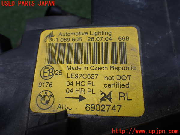 2UPJ-9231671132]BMW 320i(AV22)左ヘッドライト ハロゲン 中古  E46_2