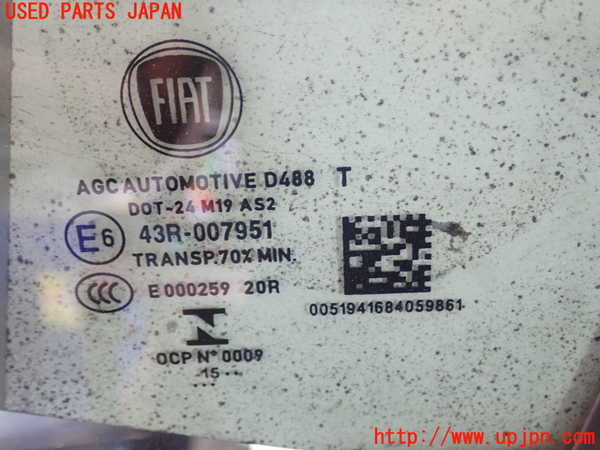 1UPJ-9231721260]フィアット・500X(33414)左前ドア 中古 AGC M19 43R-007951_3