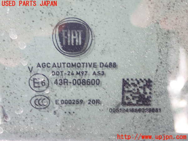 1UPJ-9231721290]フィアット・500X(33414)右後ドア 中古 AGC M97 43R-008600_3