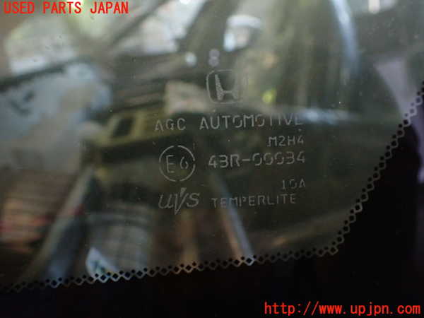 1UPJ-9231741202]フィット(Fit) ハイブリッド(e：HEV)(GR6)左フロント三角窓ガラス 中古 AGC M2H4 43R-00034_2