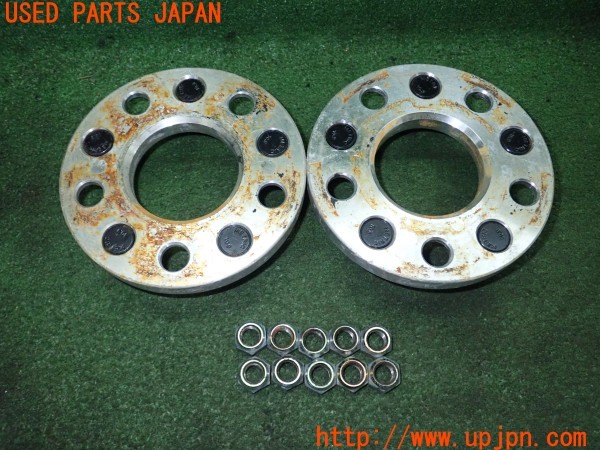 3UPJ=9231750971]フェアレディZ(GCZ32)前期 Durax デュラックス 15mm PCD114.3 5穴 M12×P1.25 ワイドトレッドスペーサー 2枚 中古_2