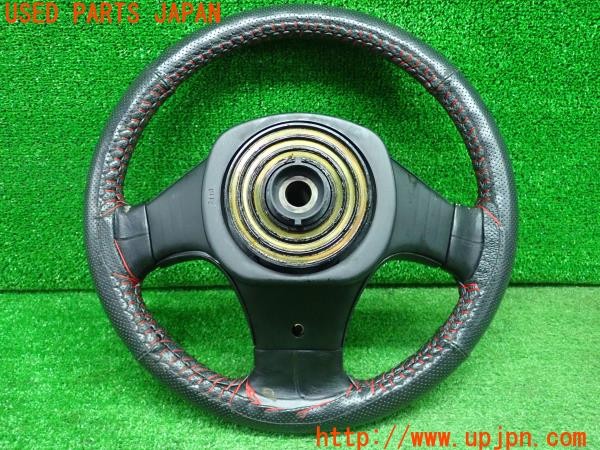 3UPJ=9231760617]フェアレディZ 300ZX 2by2 Tバールーフ(GZ32)純正加工 貼替品 ステアリングホイール Zロゴ 中古_2
