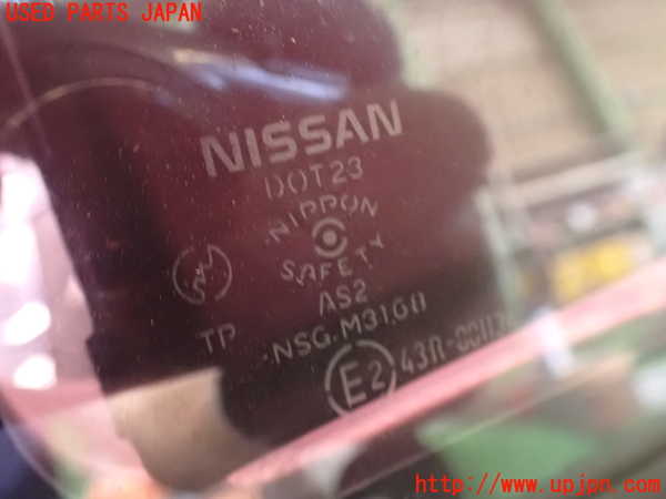 2UPJ-9231761382]フェアレディZ(GZ32)左クォーターガラス (M31G8) 中古_2