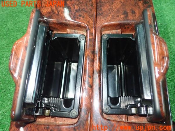 3UPJ=9231780645]ランクル100系(UZJ100W)前期 純正 木目調パネル 内装パネル ドアスイッチ シフトパネル 5点セット 中古_2