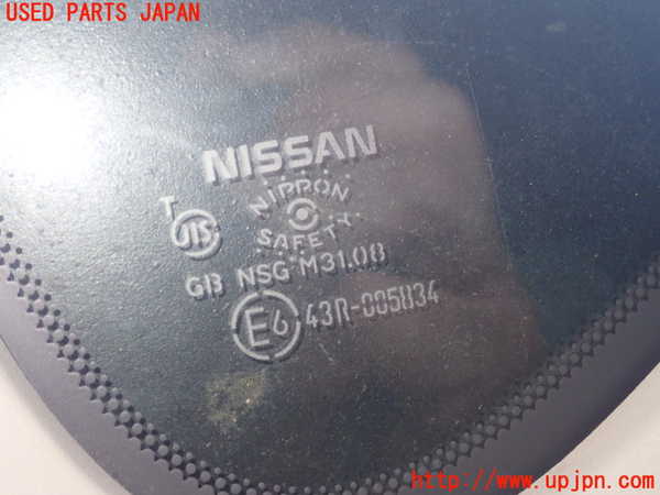 1UPJ-9231801380]ノート(E12)右クォーターガラス 中古 NSG M31O8 43R-005834_2