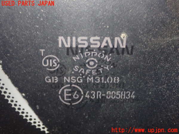 1UPJ-9231801382]ノート(E12)左クォーターガラス 中古 NSG M31O8 43R-005834_2