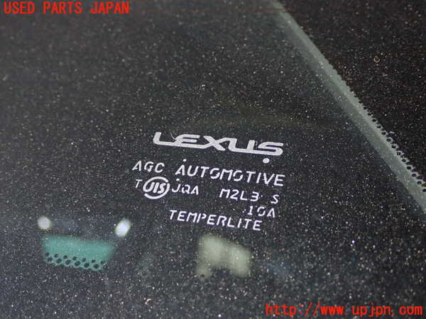 1UPJ-9231821382]レクサス・CT200h(ZWA10)左クォーターガラス AGC M2L3 中古_2