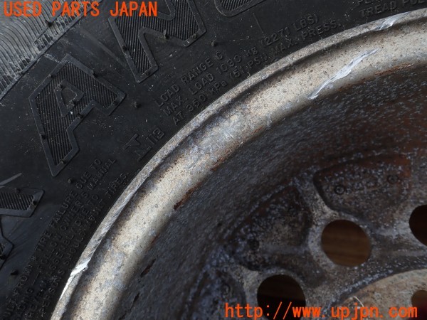3UPJ=9231830916]ランクルプラド(KZJ78W)社外 ホイール 15×8.5J -33 PCD139.7 6穴 4本 中古_5