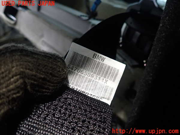 2UPJ-9231847185]BMW M5(NB50)(E60)左2列目シートベルト 中古_3