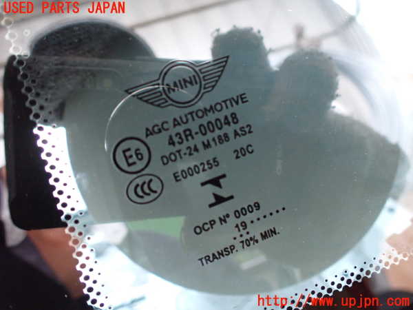 2UPJ-9231861382]BMW ミニ(MINI)クーパーD(XN15M)左クォーターガラス 中古 (F56)_2