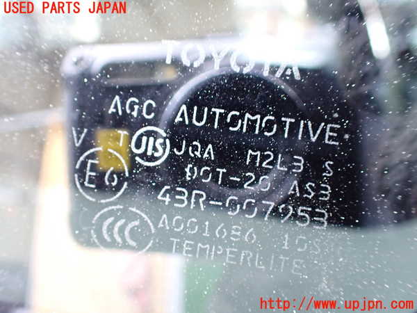 1UPJ-9231971382]FJクルーザー(GSJ15W)左クォーターガラス 中古  AGC M2L3 43R-007953_3