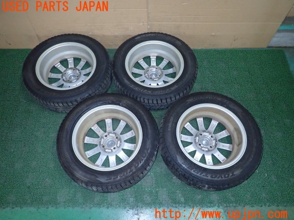 3UPJ=9231980916]アクア(MXPK16)Weds ウェッズ タイヤホイール 15×5.5J +42 PCD100 4穴 4本 中古_4