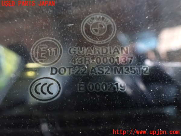 1UPJ-9232001380]BMW X3(WX30 F25)右クォーターガラス M35T2 中古_2