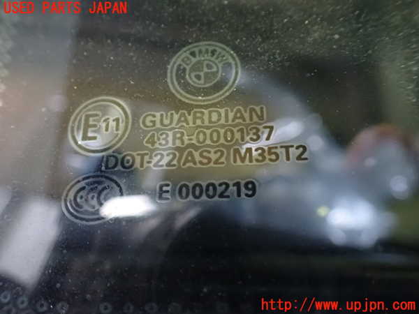 1UPJ-9232001382]BMW X3(WX30 F25)左クォーターガラス M35T2 中古_2