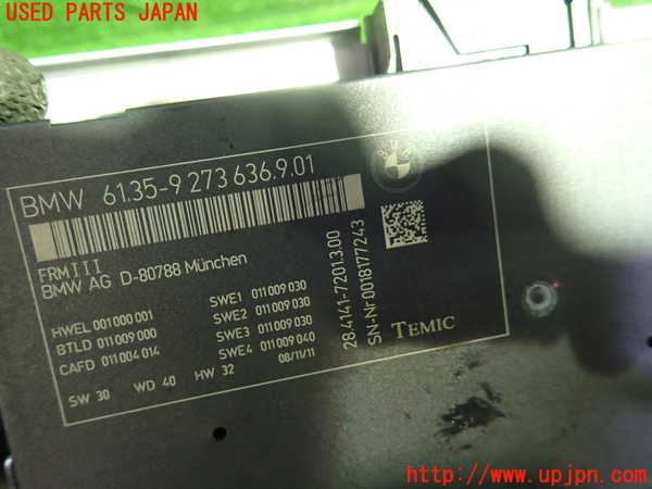 1UPJ-9232006146]BMW X3(WX30 F25)コンピューター1 (61 35-9 273 636 9 01) 中古_2