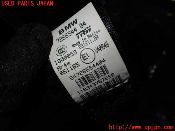 1UPJ-9232007155]BMW X3(WX30 F25)右2列目シートベルト 中古_2