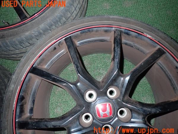 3UPJ=9232020908]シビック タイプR(FK8)純正 タイヤホイール 20×8.5J +60 PCD120 5穴 AZENIS FK510 245/30ZR20 4本 中古_4