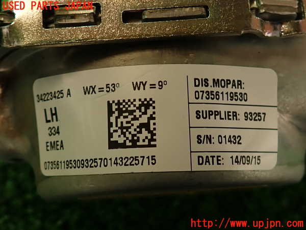 2UPJ-9232067185]フィアット・500X(33414)左2列目シートベルト 中古_3