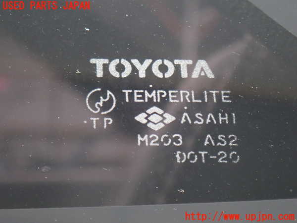 2UPJ-9232071382]カローラ レビン(AE91)左クォーターガラス (M203) 中古_2