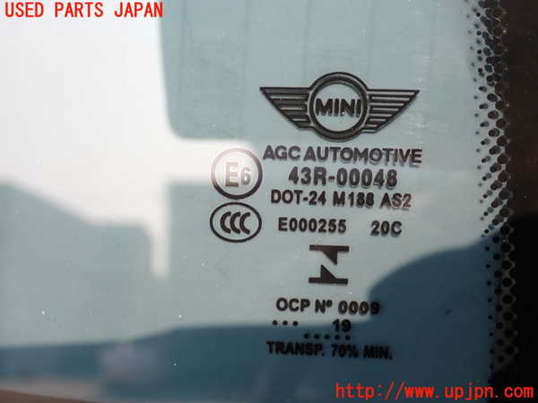 2UPJ-9232081380]BMW ミニ(MINI)クーパーSD(XN20M)(F56)右クォーターガラス 中古(43R-00048 M188)_3
