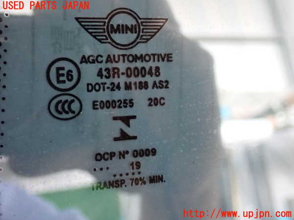 2UPJ-9232081382]BMW ミニ(MINI)クーパーSD(XN20M)(F56)左クォーターガラス (ジャンク品) 中古(43R-00048 M188)_2