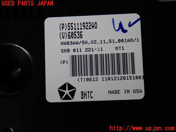2UPJ-9232096066]ジープ・グランドチェロキー(WK36A)エアコンスイッチ1 中古_2