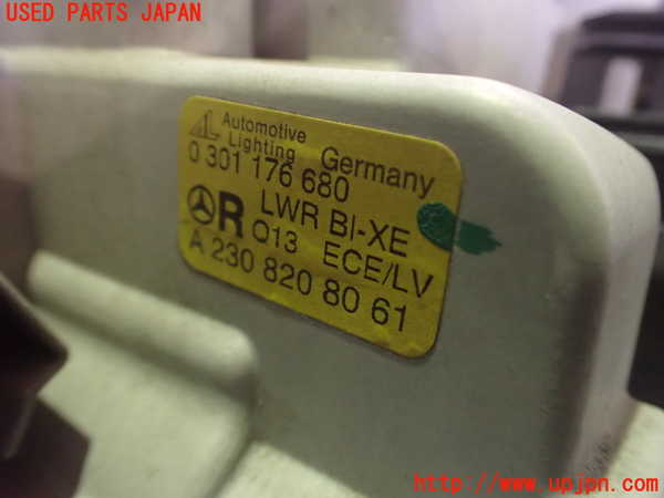 2UPJ-9232101130]ベンツ SL350 R230(230467)右ヘッドライト HID 中古_4