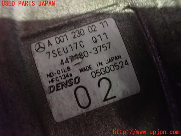 2UPJ-9232106025]ベンツ SL350 R230(230467)エアコンコンプレッサー 中古_3