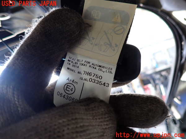 2UPJ-9232147135]ハリアー(ZSU60W)真中2列目シートベルト 中古_2