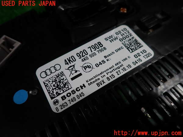 1UPJ-9232156170]アウディ・A6(F2DKNF)スピードメーター 中古_4