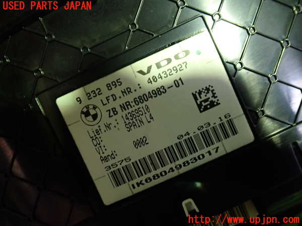 1UPJ-9232166170]BMW 320d ツーリング F31(3D20)スピードメーター 中古_2