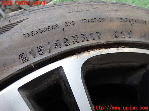 1UPJ-9232199036]８６(BRZ)(ZN6)タイヤ　ホイール　1本① 215/45ZR17 中古_2
