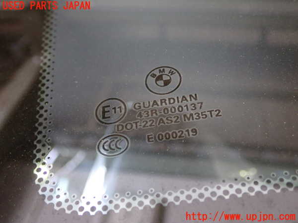 1UPJ-9232211382]BMW X3(WY20 F25)左クォーターガラス M35T2 中古_2