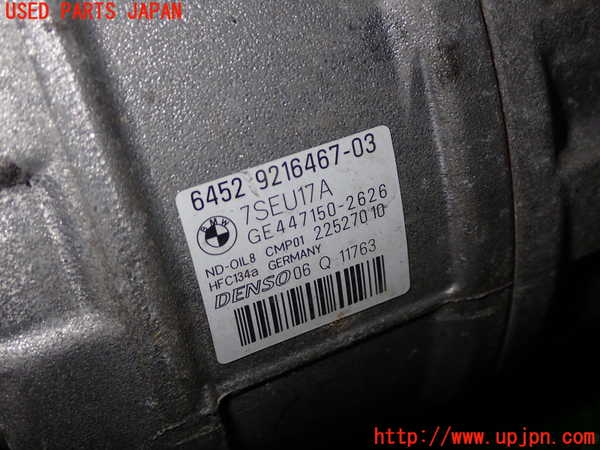 1UPJ-9232216025]BMW X3(WY20 F25)エアコンコンプレッサー 中古_2