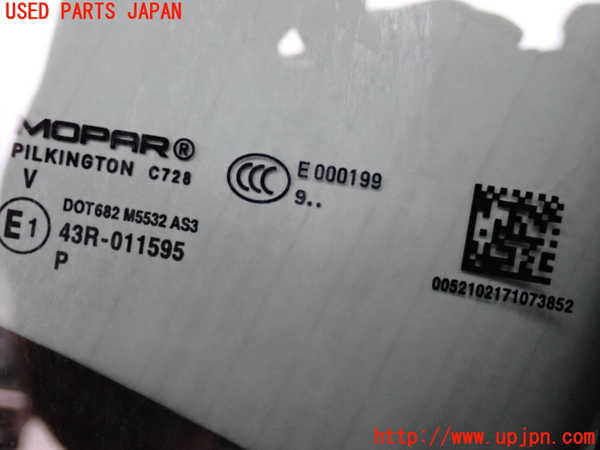 2UPJ-9232261380]ジープ・レネゲード(BV13PM)右クォーターガラス (43R-011595 M5532) 中古_3