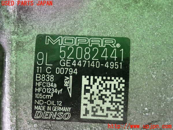 2UPJ-9232266025]ジープ・レネゲード(BV13PM)エアコンコンプレッサー 中古_3