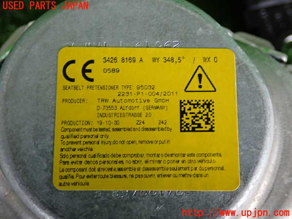 2UPJ-9232267045]ジープ・レネゲード(BV13PM)運転席シートベルト 中古_4