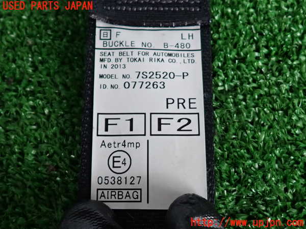 2UPJ-9232277075]レガシィ ワゴン(BRM)助手席シートベルト 中古_3