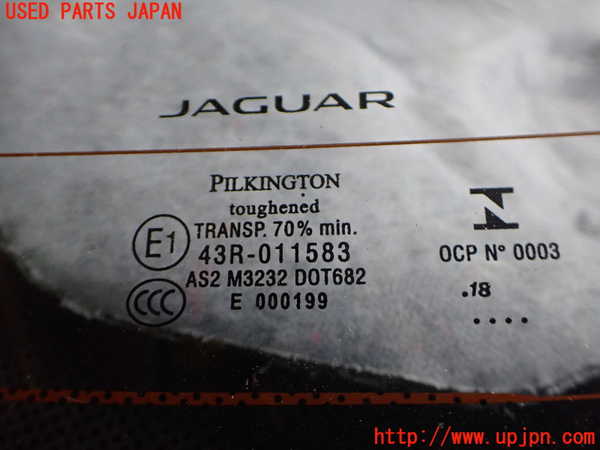 2UPJ-9232291560]ジャガー・XE(JA2NA)リアガラス 中古(43R-011583 M3232)_2