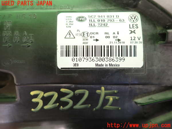 2UPJ-9232321132]VW ザ･ビートル(16CPL)左ヘッドライト HID 中古_3