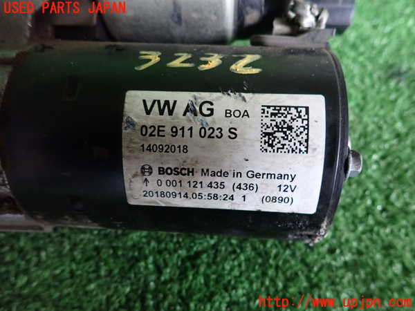 2UPJ-9232326010]VW ザ･ビートル(16CPL)セルモーター 中古_3