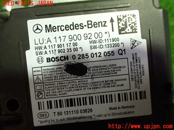 1UPJ-9232346145]ベンツ CLA250 4MATIC(117346 C117)エアバッグコンピューター 中古_2