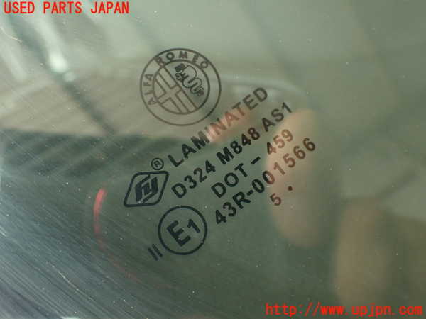 2UPJ-9232371195]アルファロメオ・156 GTA(932AXB)フロントガラス (43R-001566) 中古_2