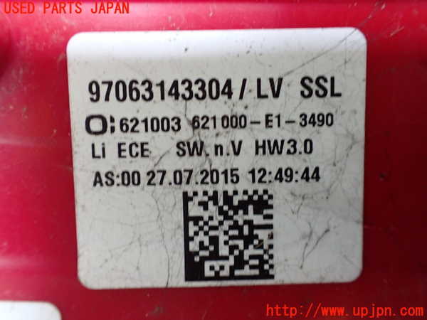 1UPJ-9232381536]ポルシェ・パナメーラ S E-ハイブリッド(970CGEA)左テールランプ 中古_3