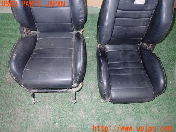 3UPJ=9232390609]三菱 ジープ(J59)CHECKMAN RACING CMR シートセット セミバケット 運転席 助手席 レール付き 中古_3