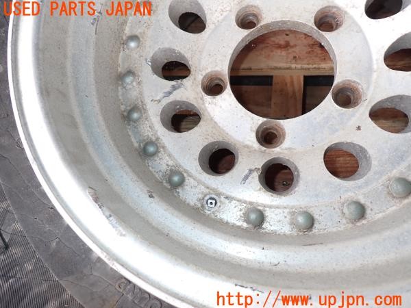 3UPJ=9232390916]三菱 ジープ(J59)社外 ホイール 15×8.5J? オフセット不明 PCD139.7 5穴 4本 中古_2