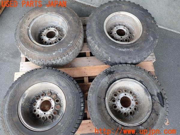 3UPJ=9232390916]三菱 ジープ(J59)社外 ホイール 15×8.5J? オフセット不明 PCD139.7 5穴 4本 中古_5