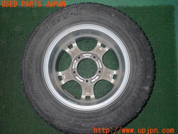3UPJ=9232400916]ジムニーシエラ(JB43W 8型)WEDS KEELER ホイール 15×5.5J +5 PCD139.7 5穴 1本 中古_2