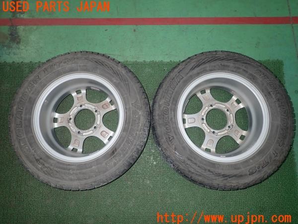 3UPJ=9232400962]ジムニーシエラ(JB43W 8型)WEDS KEELER ホイール 15×5.5J +5 PCD139.7 5穴 2本 中古_2