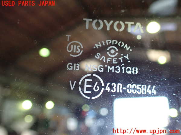 1UPJ-9232411380]ヴェルファイアハイブリッド(AYH30W)右クォーターガラス NSG M31Q8 中古_2